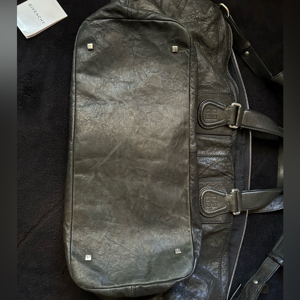 -Givenchy Nightingale Black Textured Leather Bag - Picture 5 of 10